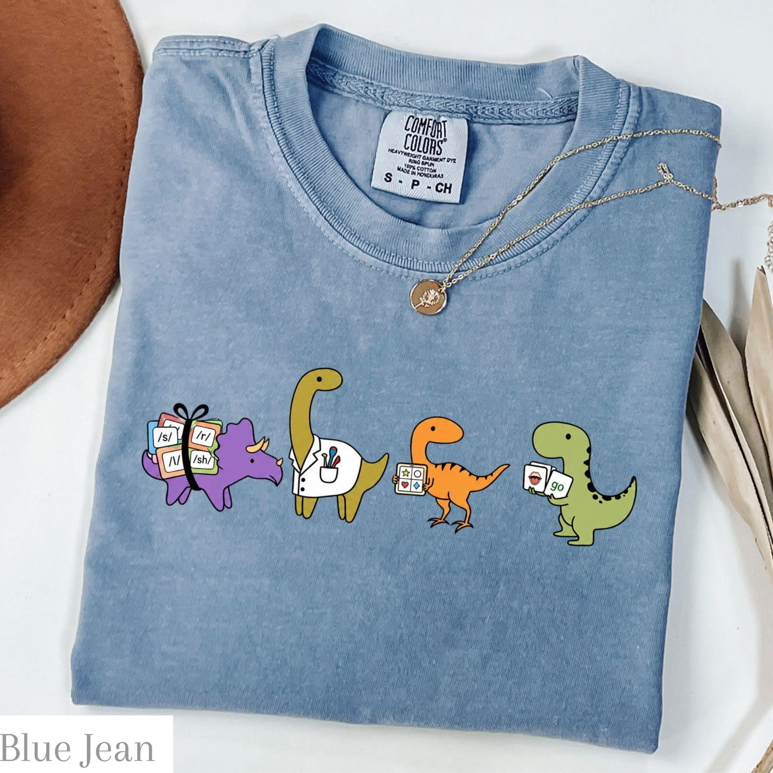 Speech Pathology Funny Dinosaurs T Shirt Comfort Colors SLP Crewneck Speech Therapy tshirt