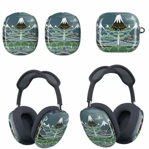 A Halfling's Journey on a Mountain Path Through an Elven Wood in the Style of J.R.R. Tolkien - Fantasy Landscape Case for AirPods & AirPods Max