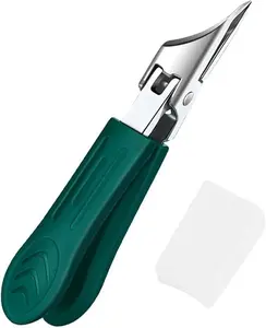 Nail clipper, nail groove special extended diagonal mouth anti splash pointed nail clipper, large opening nail clipper, thick nail clipper, high-precision trimmer, equipped with safe soft grip, sharp diagonal blade, thick nail clipper