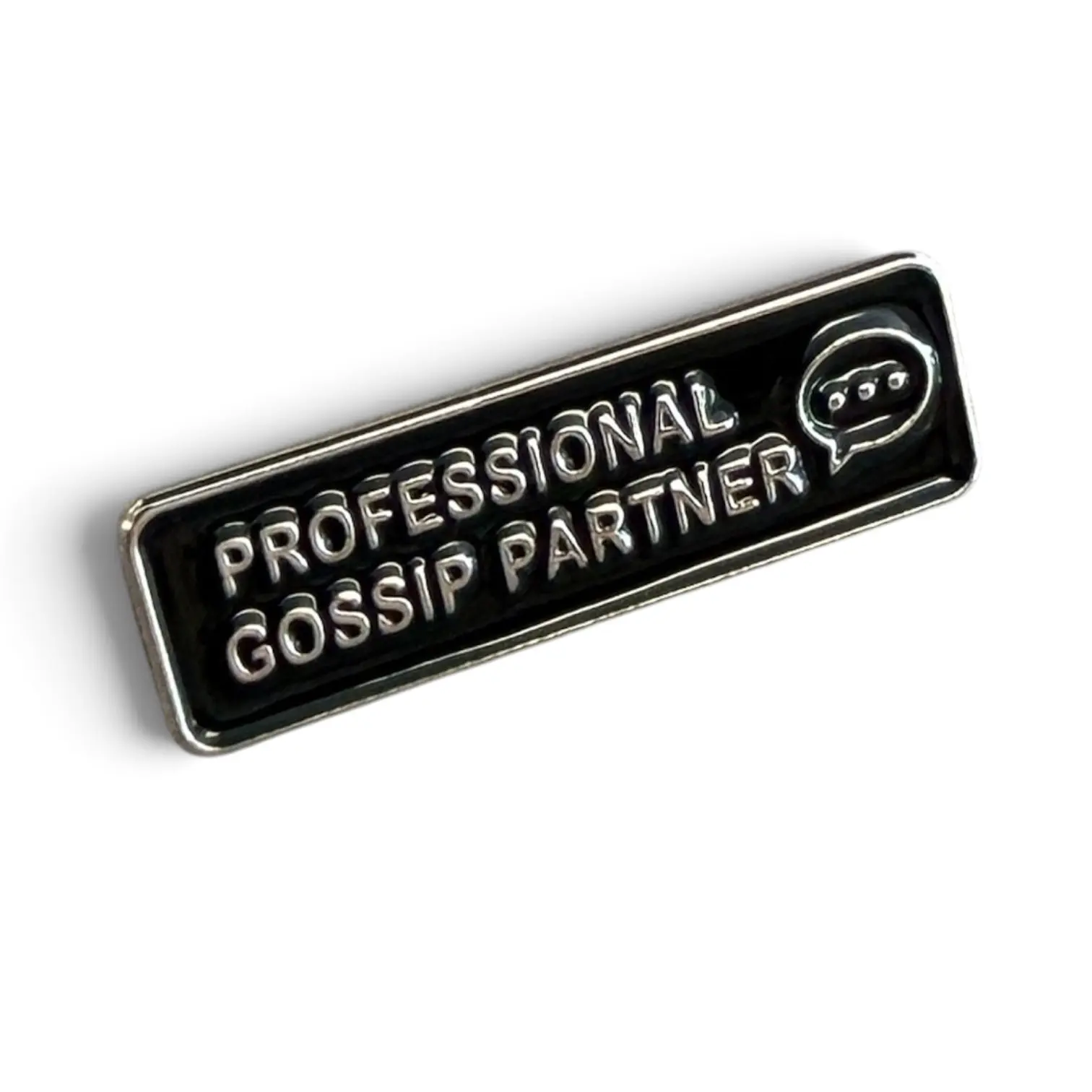Professional Gossip Partner Enamel Pin, Funny Office Coworker Gift, Employee Appreciation Accessory, Best Friend Office Humor Lapel Pin Brooch Clip, Soft Enamel Badge, Suitable for Lanyards, Backpacks, Purses, Jackets