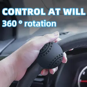 Steering Wheel Spinner,Steering Wheel Knob,Soft Silicone and Metal Bearings Car Power Handle Steering Wheel Spinner for Car/Tractor/Trucks/Boat/Mowers/Forklifts