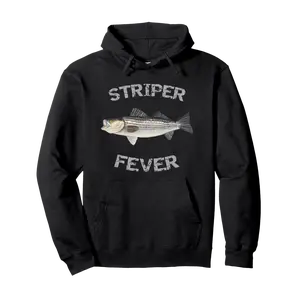 Striper Fever Striped Bass Hoodie | Striper Fishing Hoodie Pullover Hoodie - Rauldiazde Shop Eb07gpcnwq8