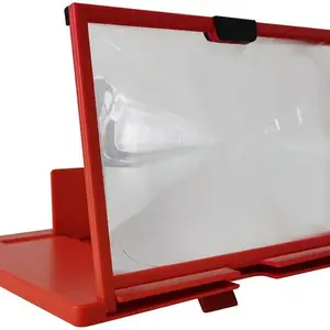 10 Inch/12 Inch Screen Amplifier, 3D HD Screen Extender for Movies Videos Games, Foldable Pull-Out Stand for Smartphones Desktop