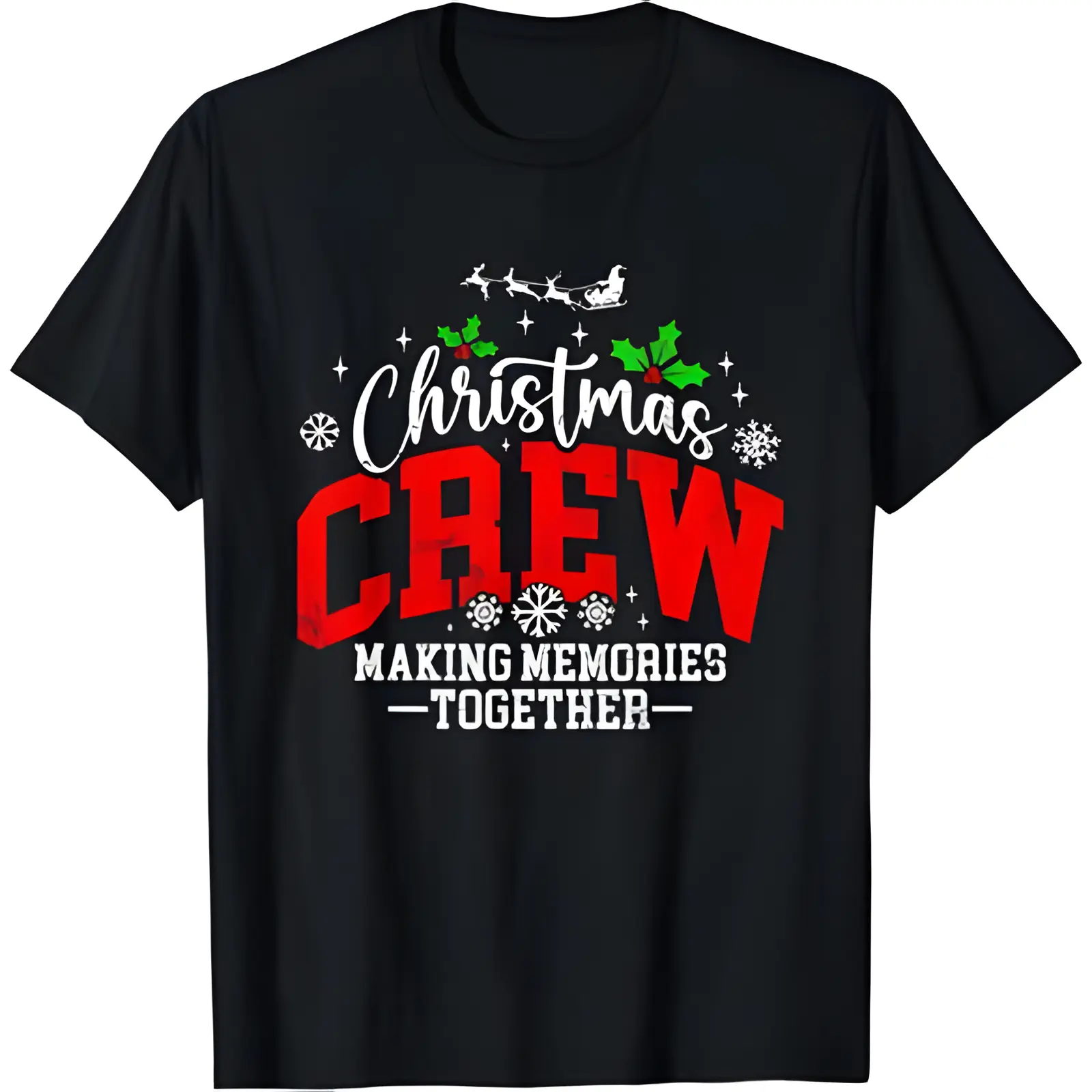 Christmas Crew Making Memories Together Matching Family T-Shirt