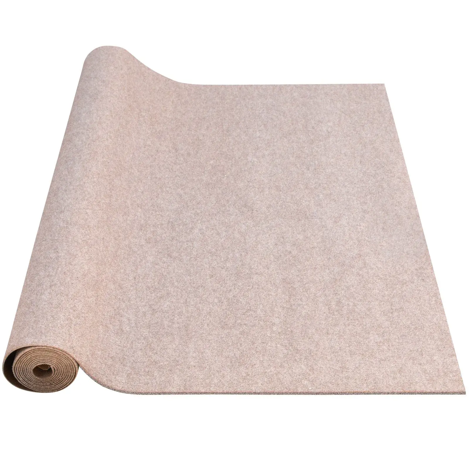 【Summerfinds】VEVOR Boat Carpet,6 ft x 18 ft Marine Carpet for BoatsWaterproof Light Brown Carpet with Marine Backing Anti-Slide Marine Grade Boat Carpet Cuttable Easy to Clean Patio Rugs Deck Rug