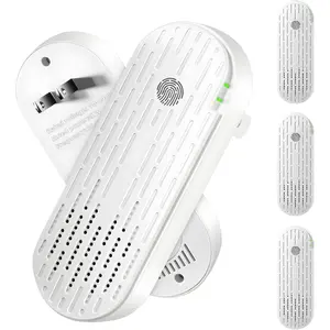 Plug In Air Ionizers - 4 Pack, Negative  Air Purifier for  with Aroma Sheet | Quiet Operation | Air Freshener for Bedroom, Office, Garage Room,Portable Air Cleaner Odor,Pets Smell