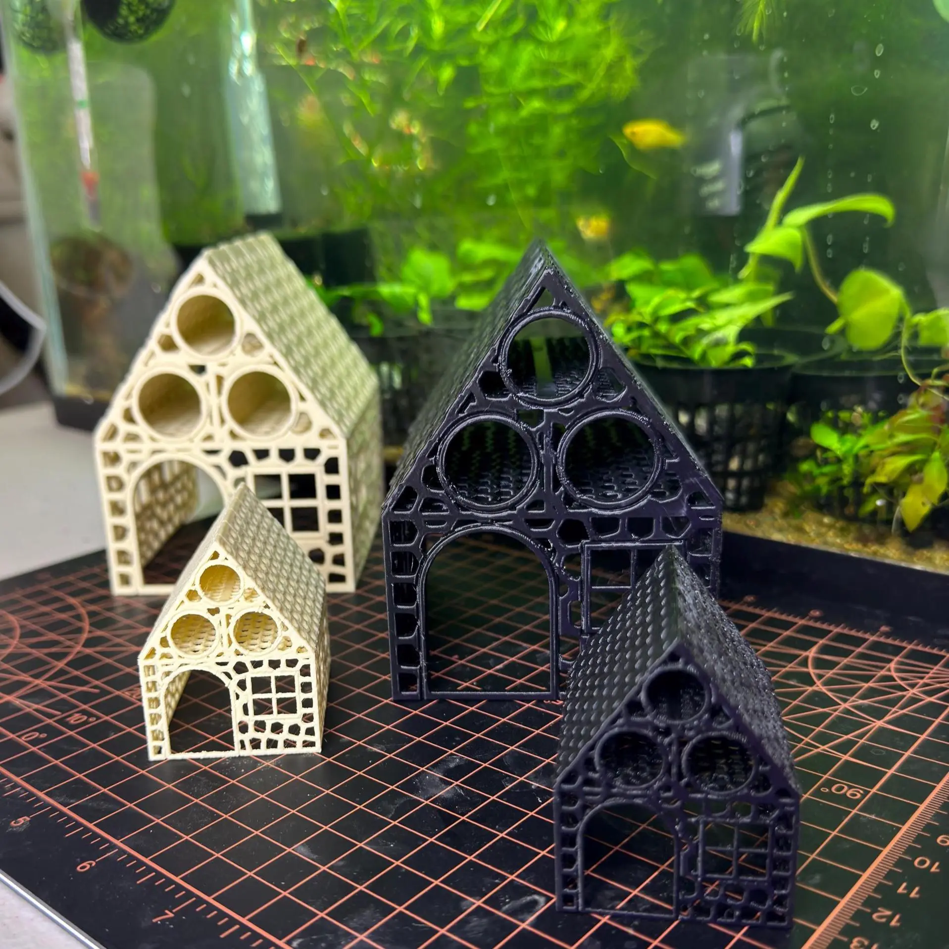 Aquarium Home - Shrimp and Fish Hidey House - Voronoi | Prechtech3D