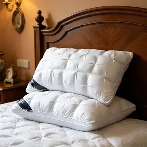 Bed pillow core: Hotel-grade pillow, a soft and fluffy alternative to down pillow core, suitable for adults and the elderly, a neck-supporting bed pillow core, suitable for sleeping positions such as side lying, back lying, and prone lying.