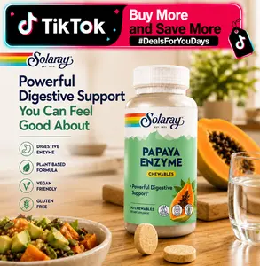 Solaray Digestive Enzyme Chewables with Papaya Enzyme — Sensitive Gut Daily Routine