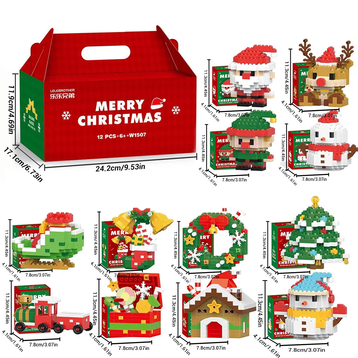 12boxs Christmas ornaments