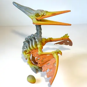 Giant Skeleton Pteranodon - 3D Printed Articulating Figure Decor Gift