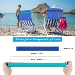 2Pcs Towel Bands for Beach, Pool & Cruise Chairs, The Better Towel Chair Clips Towel Holder Beach Towel Clips