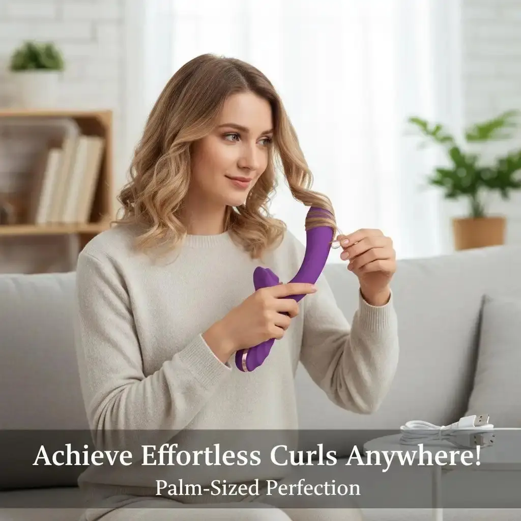 The ideal choice for home and travel, perfect for beginners.Simple and easy to use, the rotating curling iron is a great birthday gift for a girlfriend, a popular Valentine's Day gift, a women's toy, and a multifunctional hair styling tool