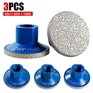 LOZLIN 2" (50mm) Diamond Flat Grinding Disc - Countertop Joint & Edge Grinding for Quartz, Marble, Tile - 5/8-11 Angle Grinder Mounted Stone Tool