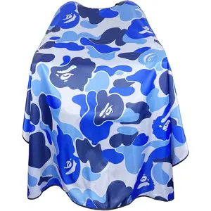 Barber Cape for Men Professional Hair Cutting Salon Cape with Snaps Waterproof Hairdressing Styling Cape- 63”× 56” Haircare Adjustable