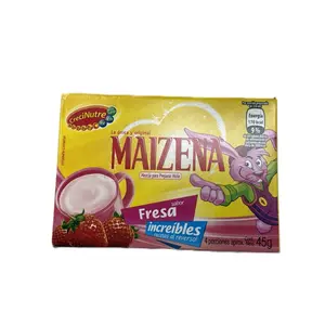 3 Cajas de Maizena Sabor Fresa 45g