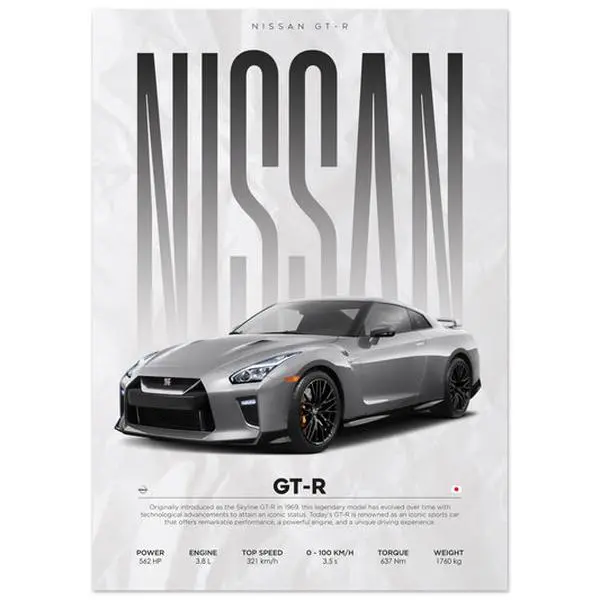 Nissan -GTR - Poster