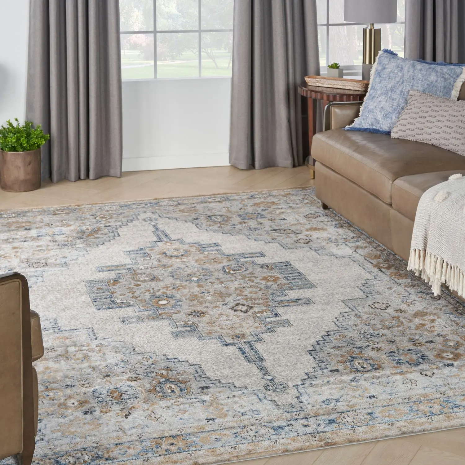 Nourison Concerto Traditional Indoor Area Rug, Stylish Household Textile for Living Spaces, Indoor Area Rugs