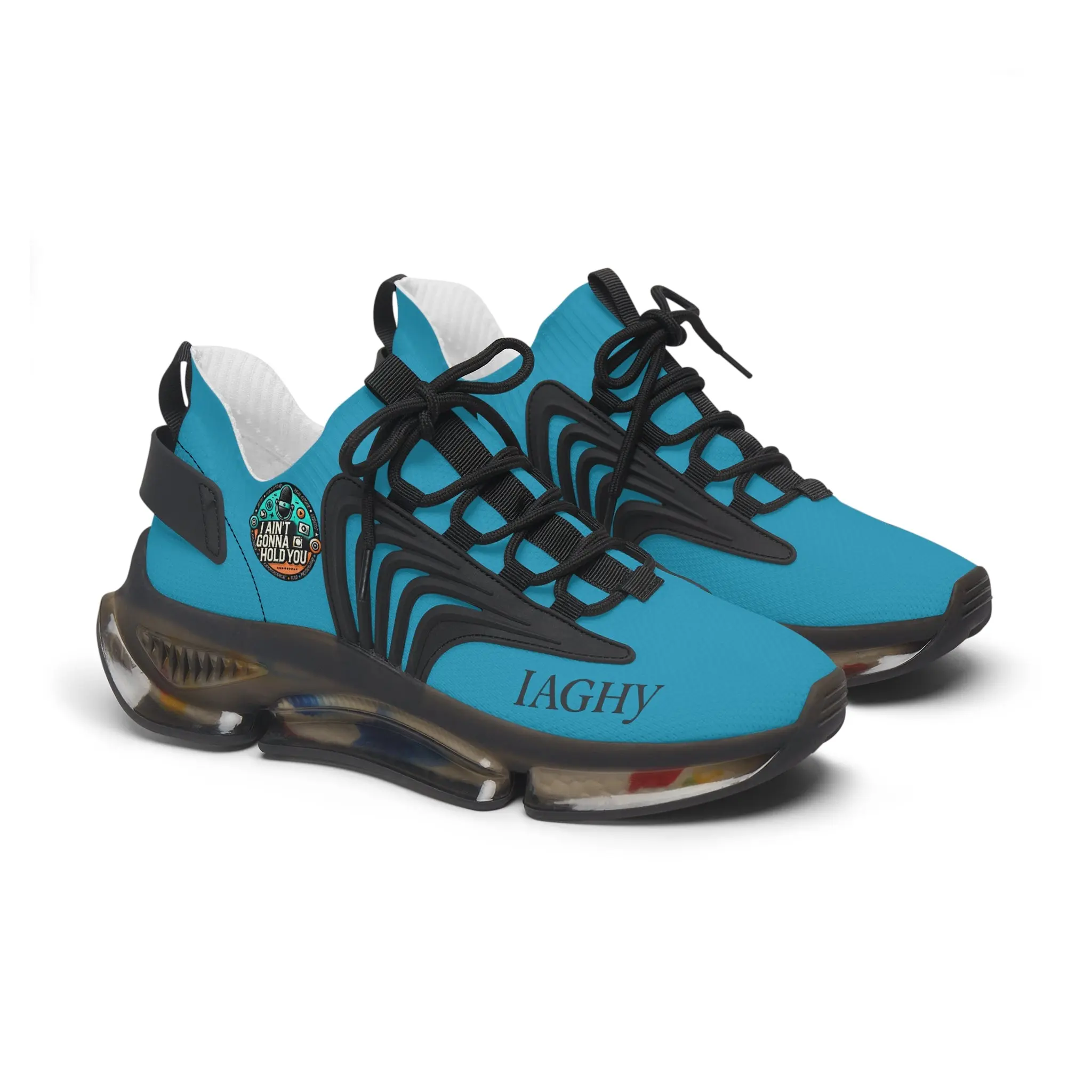 Turquoise Mesh Women's Sneakers — Lightweight Breathable Athletic Shoes