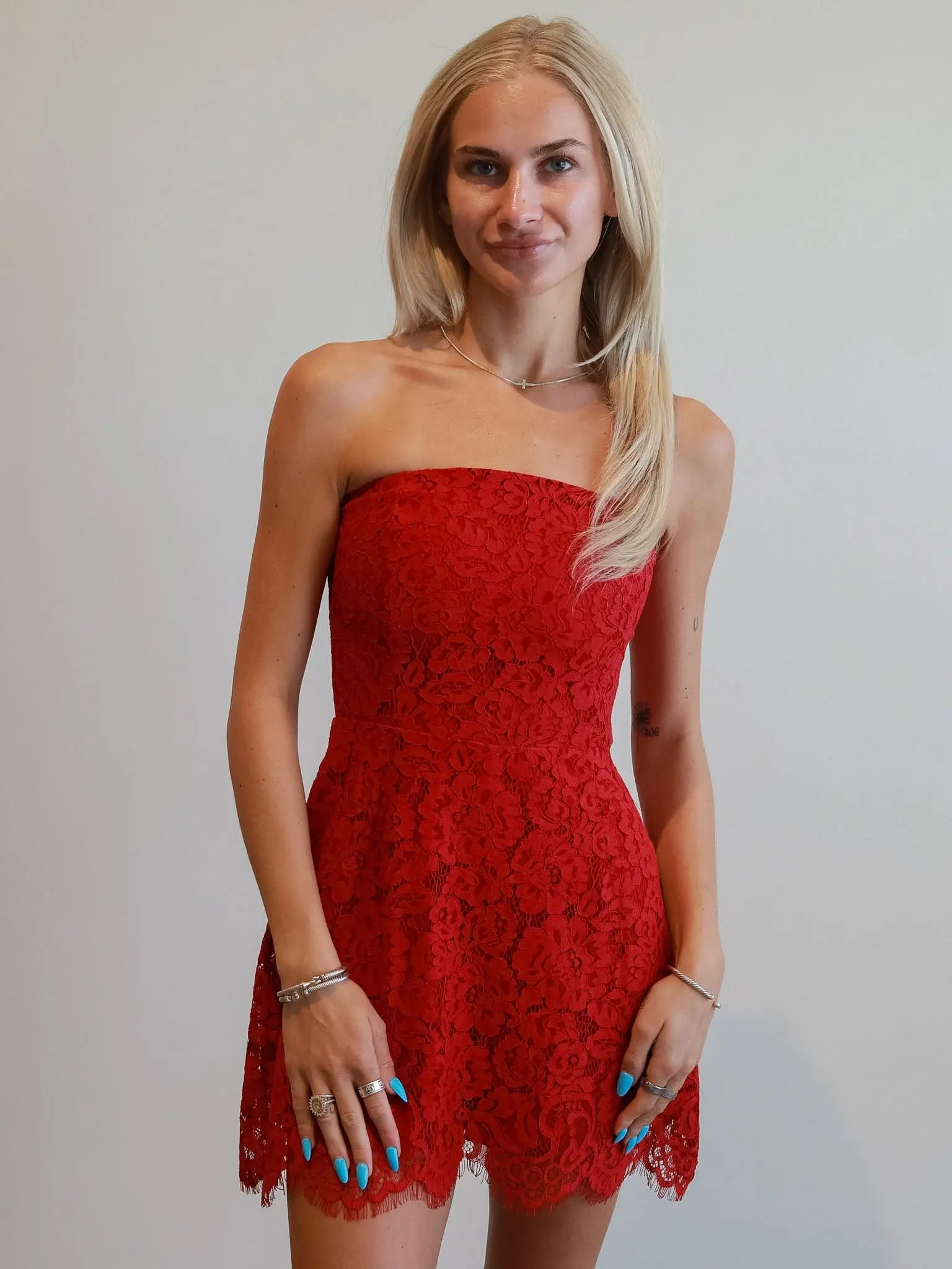 Scarlet Lace Dress