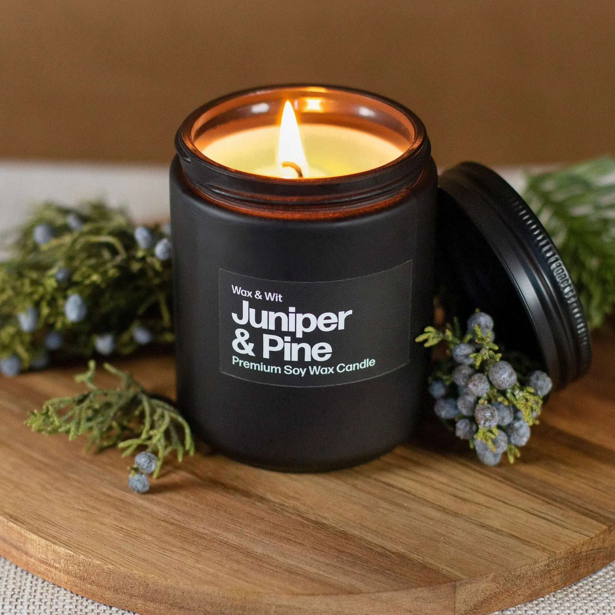 Juniper & Pine Candle | Candles for Men | Man Candles | Masculine Candle | Bathroom Candle | Mens Candle for Home - 9oz