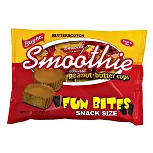 Boyer Butterscotch Peanut Butter Smoothie Cups Fun Bites 10oz Bag.