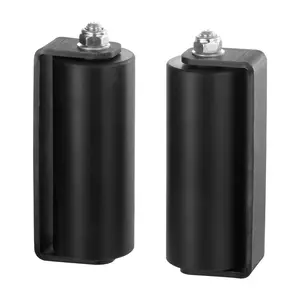 VEVOR Sliding Gate Kit, TikTokShopBlackFriday, 6” Rolling Gate Hardware Kit C-type Bracket, Heavy Duty Sliding Gate Rollers for Connect Tracks Door Frames,Sliding Gate Guide Roller for Sliding Gates and Rolling Door,Black