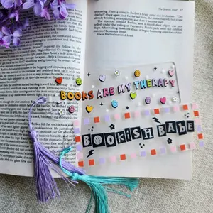 Bookmark, Acrylic bookmark, Bookmark personalized, Custom Bookmark, booklover, Reader gift, Gift, Bookish, Book and coffee