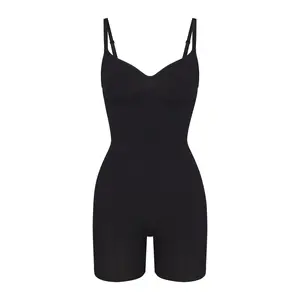 SEAMLESS SCULPT MID THIGH BODYSUIT | ONYX