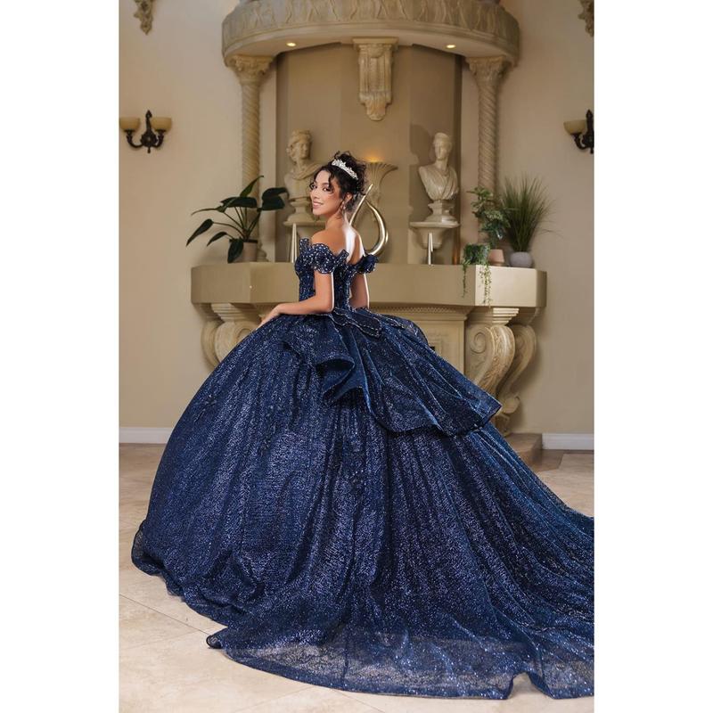 Sweet 16 Dress Off Shoulder Floral Lace Prom Ball Gown By Layla K LK265
