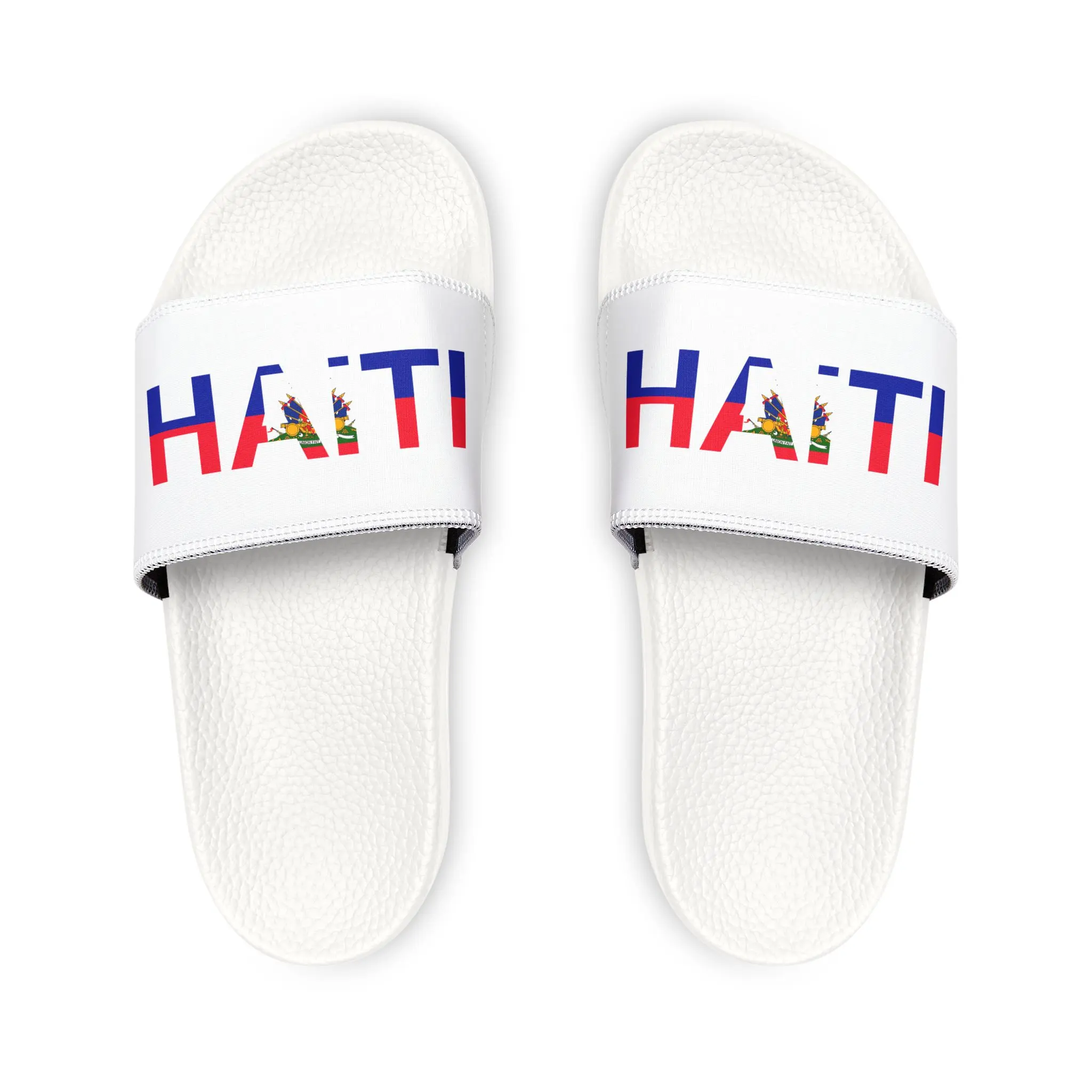 Haiti Flag Sandals | Ayiti Slide Sandals / Haitian Gift