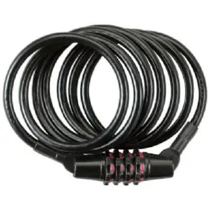 212 MAIN Keyless Resettable Combo Bicycle Security Lock, 4 ft x 0.25 in Flexible Cut-Resistant Steel Cable