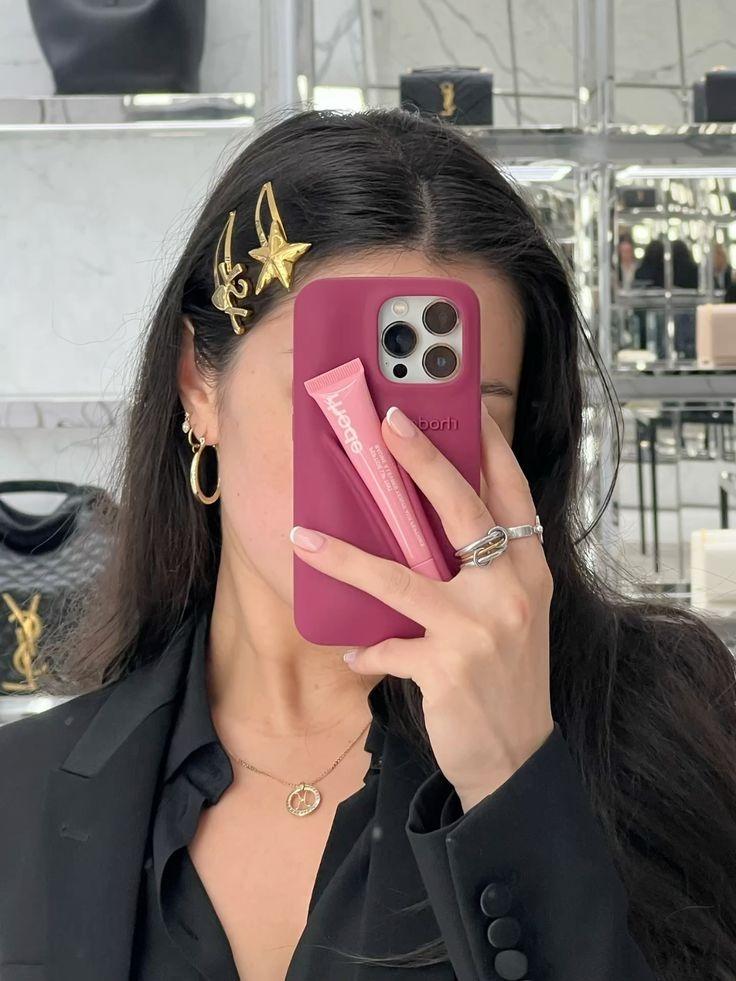 Premium Liquid Silicone Phone Case with Lipstick Base - Protective Matte Cover for iPhone Series, trending case, cute case, hot case