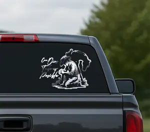 Cowboy Christian Sticker – “Con Dios Por Delante” 5 Inch Decal, 20+ Colors, Waterproof Vinyl for Cars, Trucks, Windows, Laptops & Tumblers