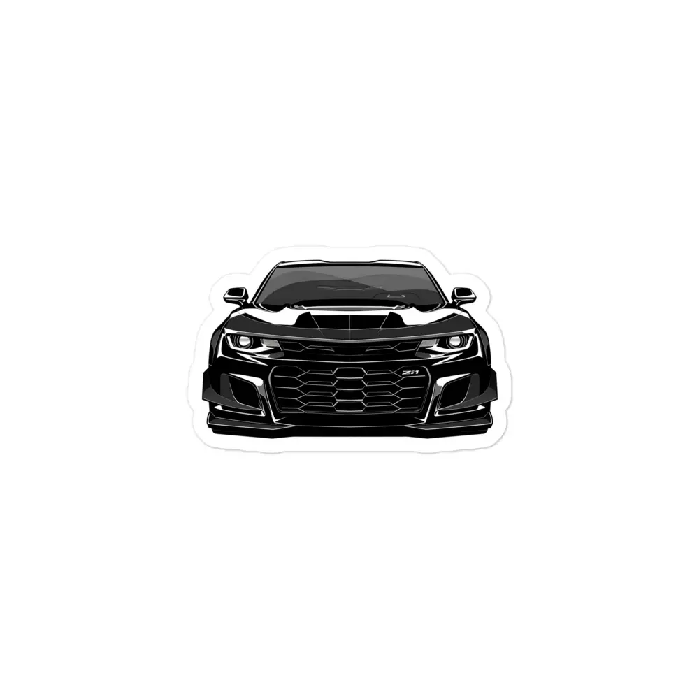 6th Gen ZL1 Muscle Car Sticker - Durable High Opacity Adhesive Vinyl, Bubble-Free, High Quality, Long Lasting, Weather Resistant
