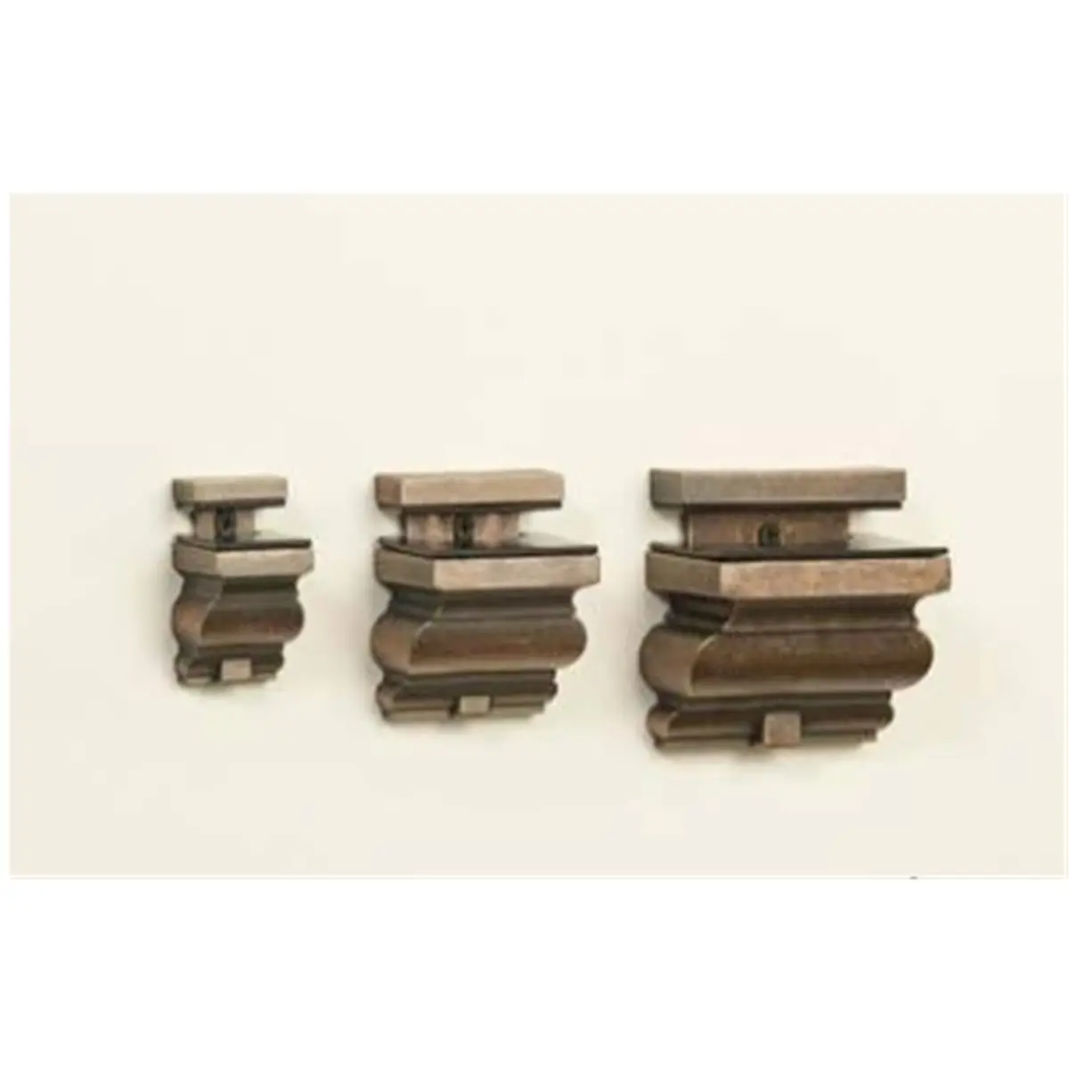 212 MAIN Amore Designs Crowne Copper Small Metal Shelf Bracket - Wall Mounted Holder, Classical Look Household Appliance Accessory for Shelves, Decor