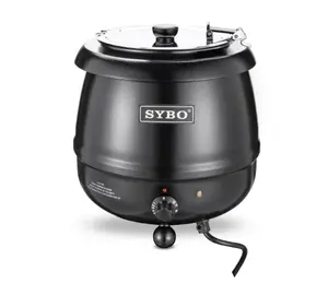 SYBO Electric Soup Warmer 10.5 Qt Stainless Steel Kettle