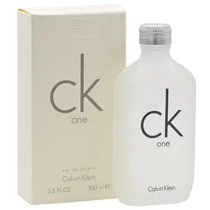Calvin Klein CK 1 Unisex EDT Alcohol Spray - 3.4 fl oz Fruit Floral Scent Fresh Day Fragrance with Jasmine Base, New-in-Box Single Item Perfume