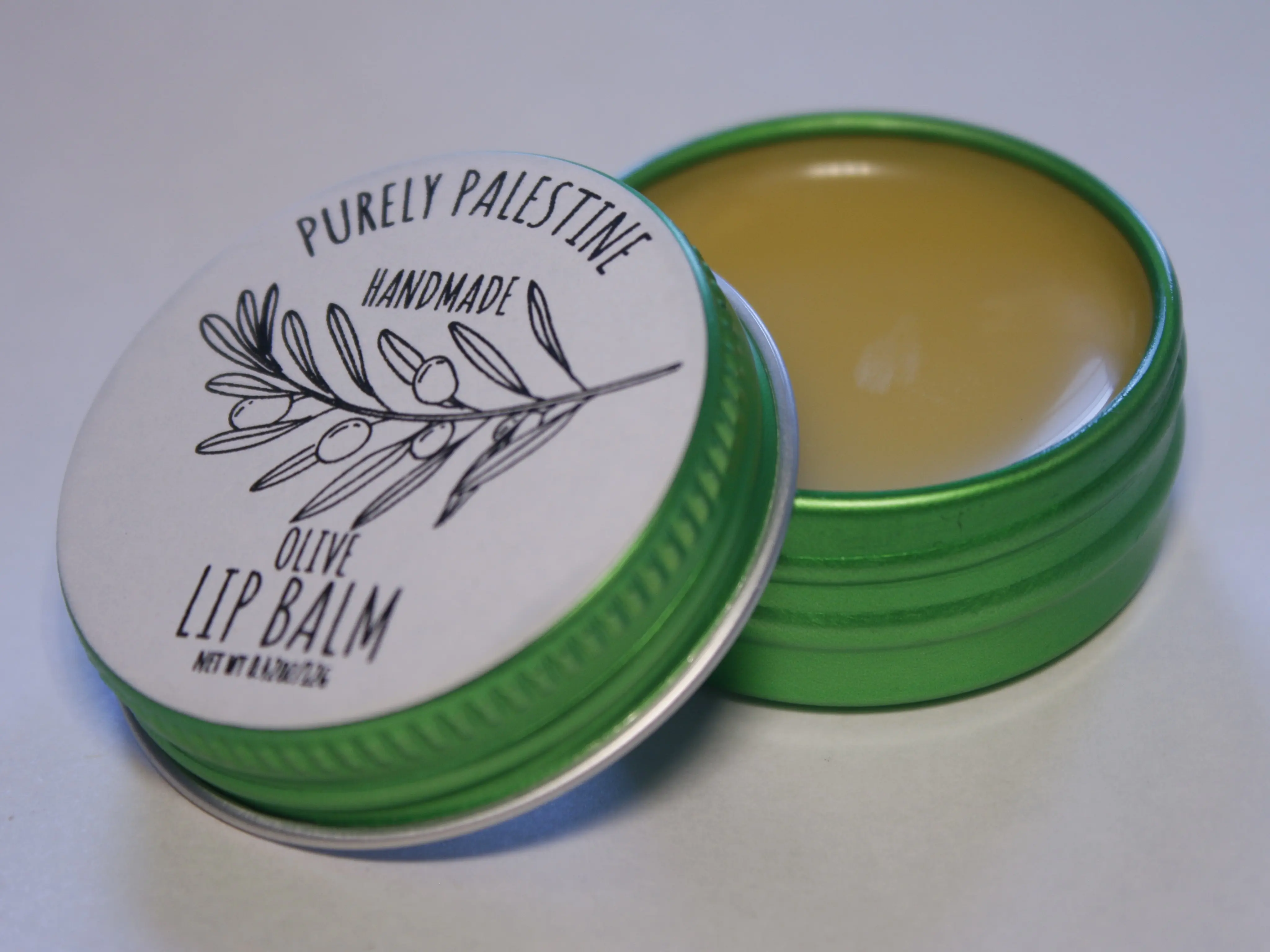 Purely Palestine Olive Lip Balm - Handmade with Palestinian Olive Oil