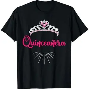 15th Birthday Quinceanera Birthday Tiara Spanish T-Shirt T-Shirt