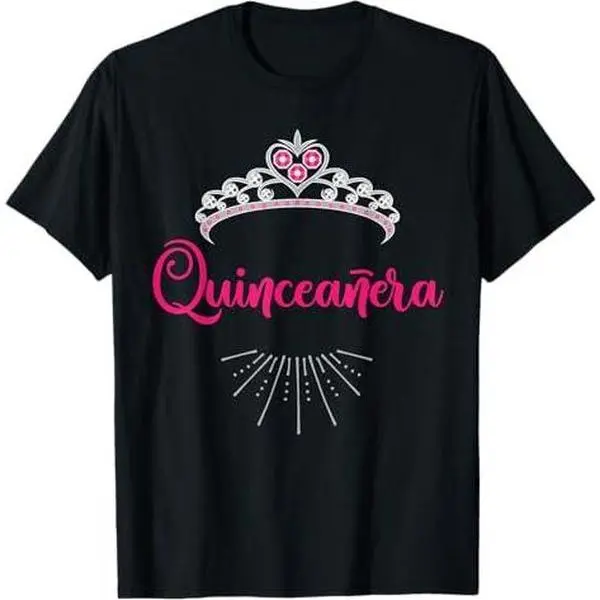 15th Birthday Quinceanera Birthday Tiara Spanish T-Shirt T-Shirt