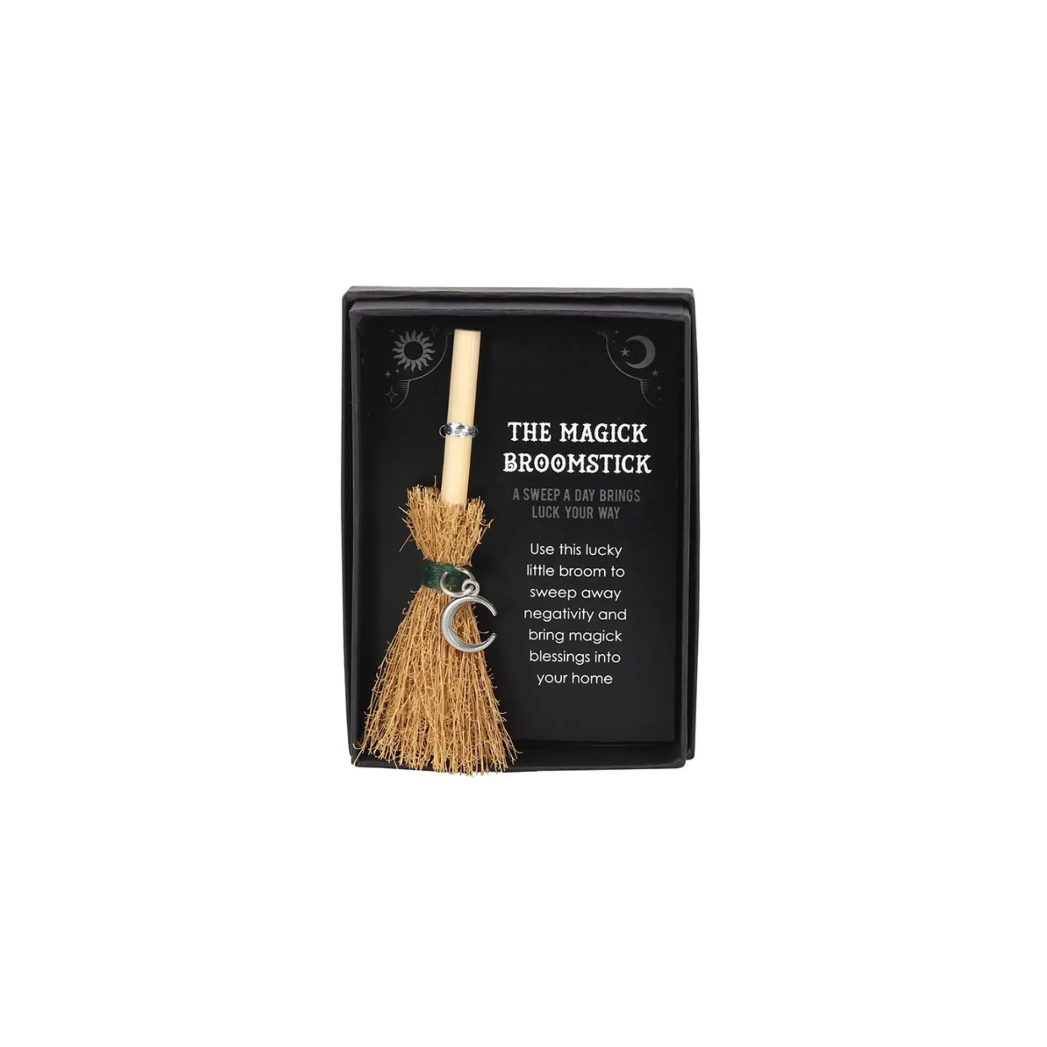 Crescent Moon Mini Magick Broomstick