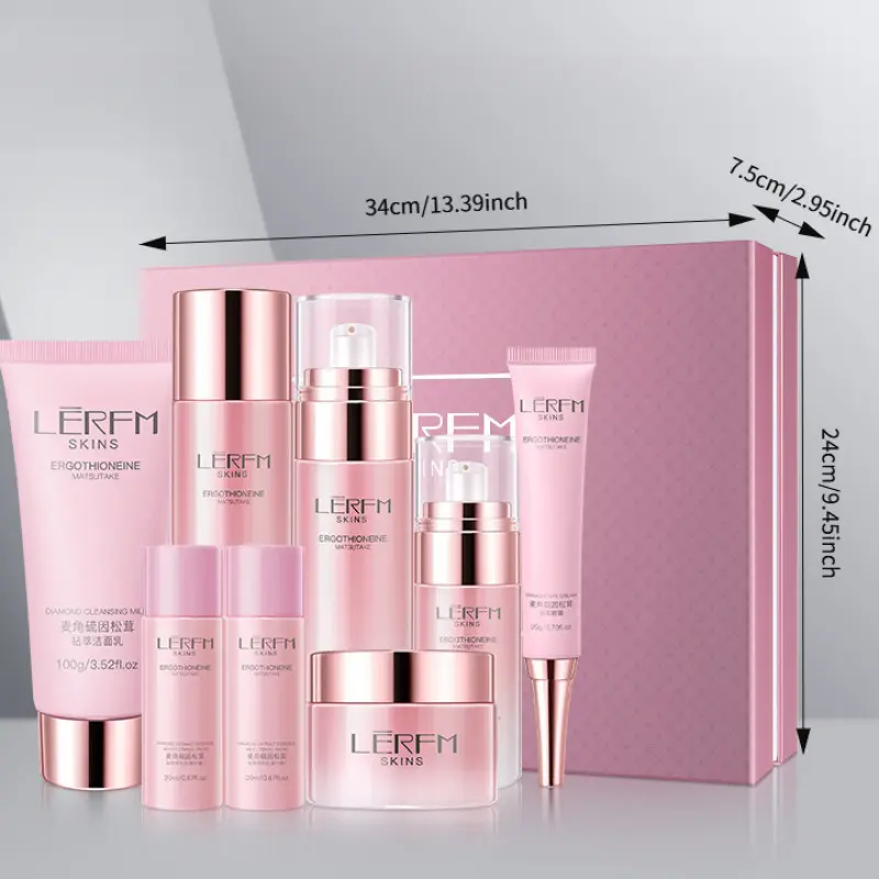 8-Piece Ergothioneine & Matsutake Extract Skincare Gift Set, Skin