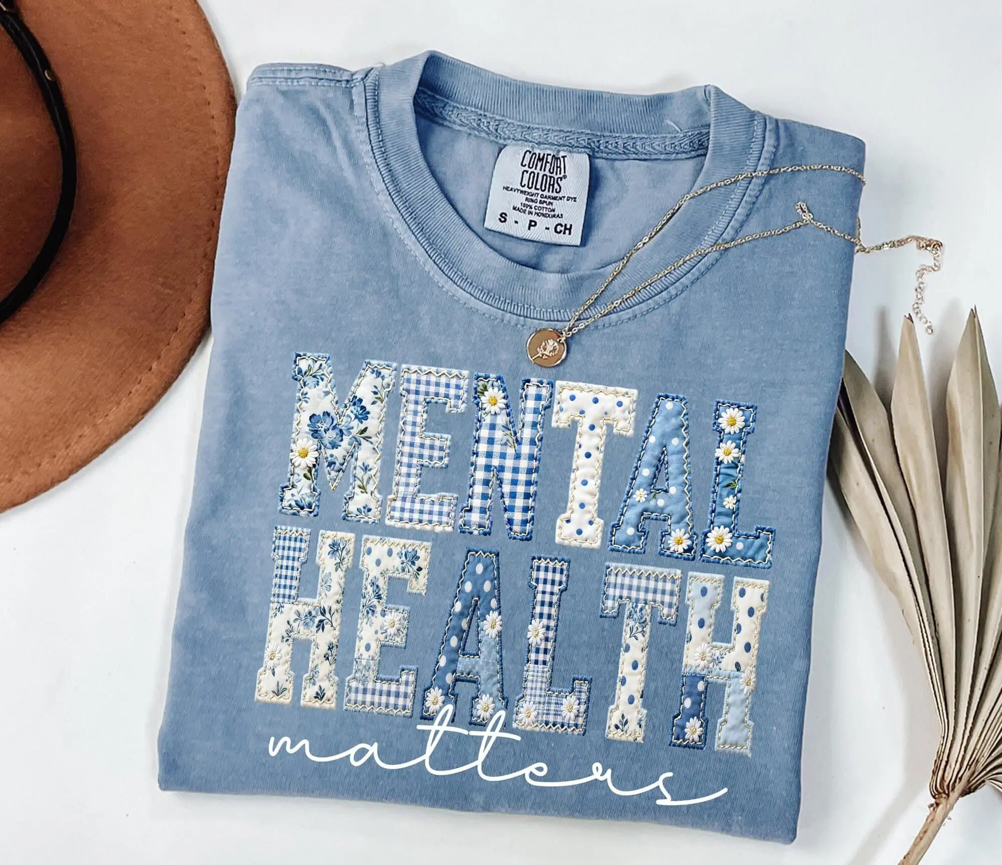 Comfort Colors Mental Health Matters Shirt, Floral Mental Health Awareness Tee, Motivational Outfit, School Psychologist Gift, Mental Top