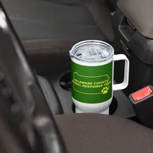 Delaware County Animal Response Team Travel Mug with a Handle