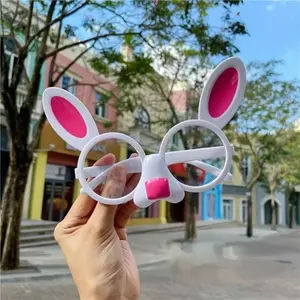 Rabbit Ears Glasses, Plastic Frame, Easter Bunny Costume, Birthday Party, Baby Show, Wedding, Gender Reveal, Role Play Eyewear
