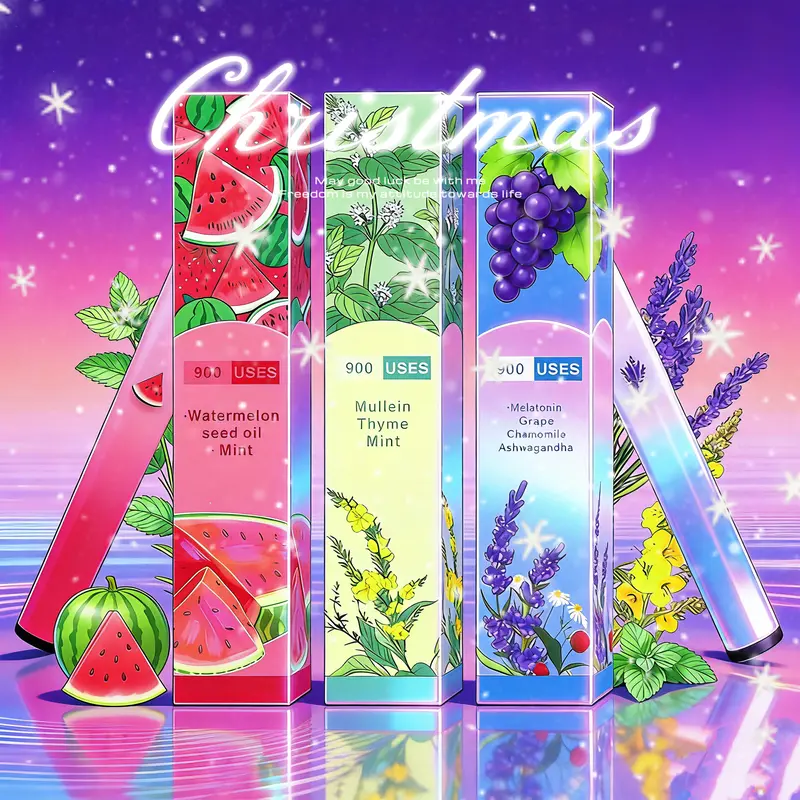 100% Natural Herbal Sleep Inhaler Strawberry Pineapple Mint & Other Flavors Portable 900 Uses Relaxes Body Mind Supports Easy Breathing