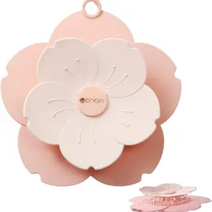 Anti-Odor Silicone Drain Cover, Bathroom Sealing Lid, Insect Proof Seal, Shower Drain Hair Catcher, 2-In-1 Flower Silicon Filter Net, Drain Protector