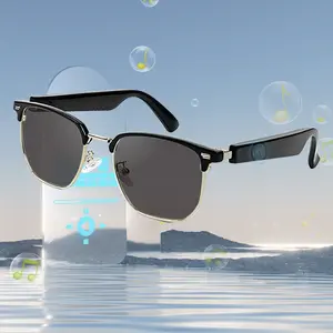 Smart Audio Glasses, 1 Box Smart Touch Control Glasses, Efficient Filtering Harmful Blue Light & UV Light, Suitable for Office, Driving, Cycling, Outdoor, Wireless Audio Glasses