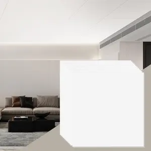 VEVOR Ceiling Tiles,  , 12-Pack 24 x 24 in, Drop Ceiling Tiles Premium PVC Foam Sheet, Fire-Rated & Good Flexibility & Easy Installation, Ceiling Covering for Home/Office Decoration, Smooth White